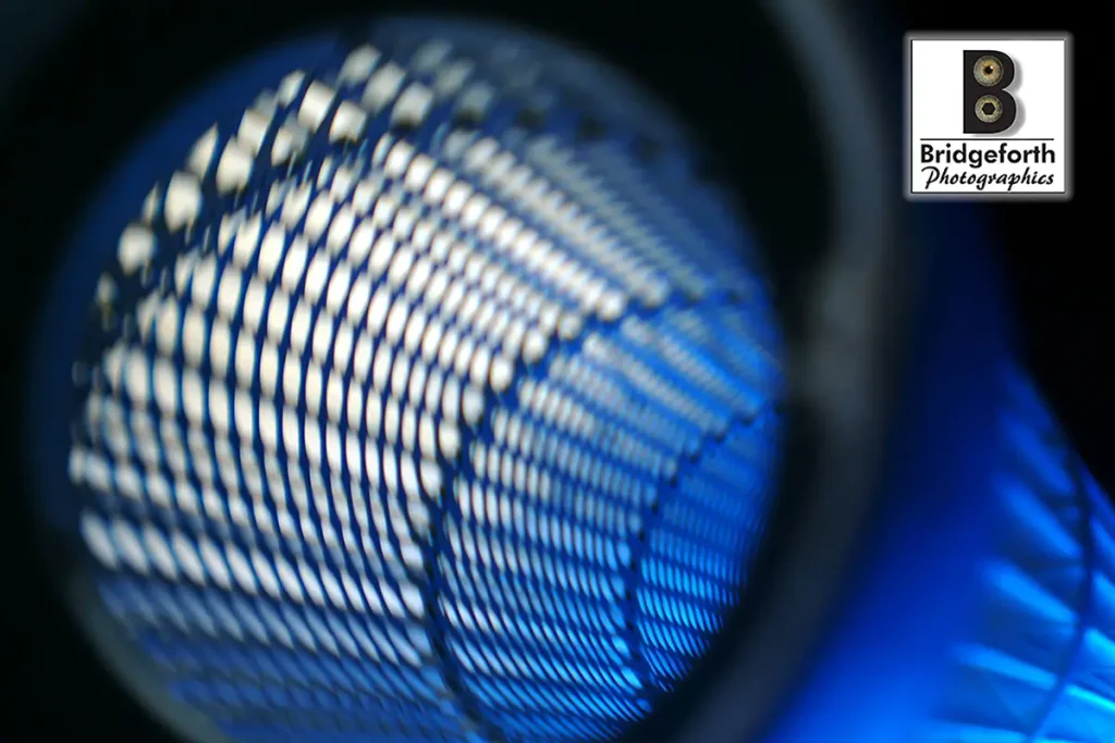 Blurry image of manufacturing components