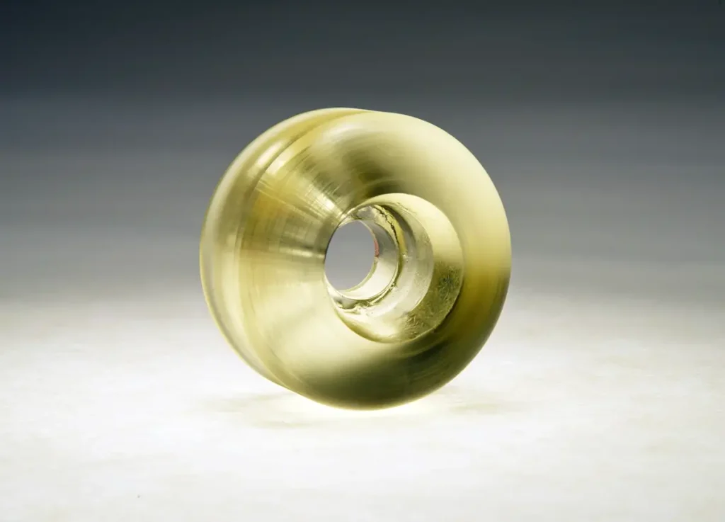 semi-transparent plastic injection molded wheel